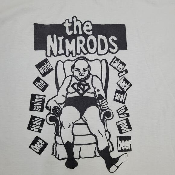 Vintage 1997 The Nimrods Ohio Punk Rock Shirt XL 24x28 RARE 90s Runt-Records - Picture 3 of 15